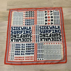 Scotch & Soda printed scarf 🧣 aloha sidewalk surfing 🏄‍♀️ Ride the Waves